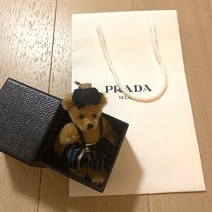 Authentic Prada Bear Keychain - New